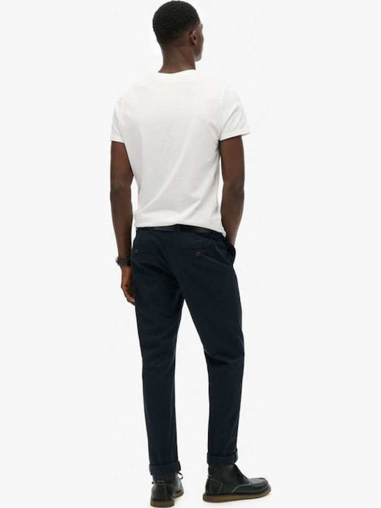 D1 Stud Trousers Chino Elastic in Regular Fit Blue