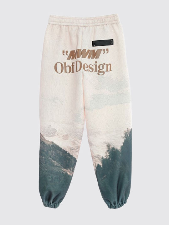 Mod Wave Movement Jogger Pants Beige