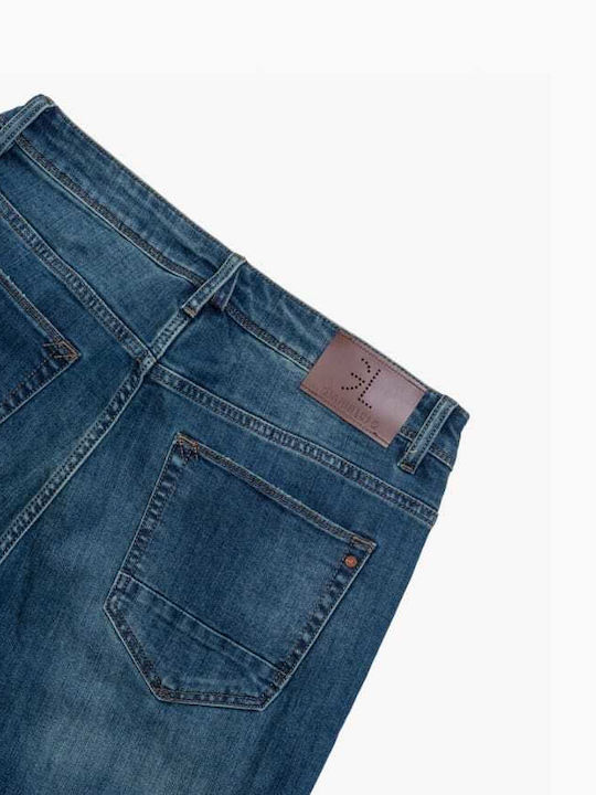 Ανδρικό Παντελόνι Τζιν με Regular Εφαρμογή Dark Wash