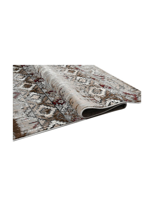 Polcarpet Covor Rectangular Bordo Grey