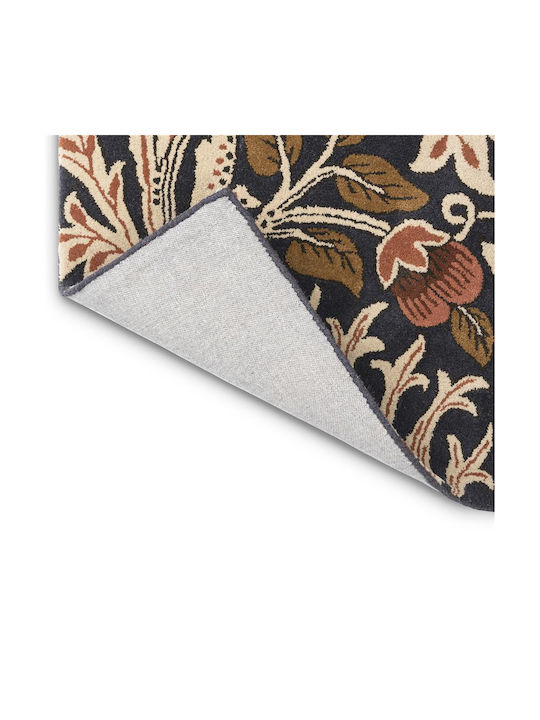 Morris & Co Artichoke Handgefertigt Teppich Rechteckig Synthetisch,Polyester/Cotton/Leather Amber/charcoal