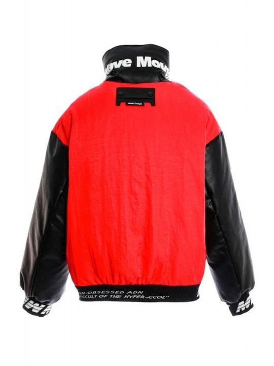 Mod Wave Movement Jacket Black, Red