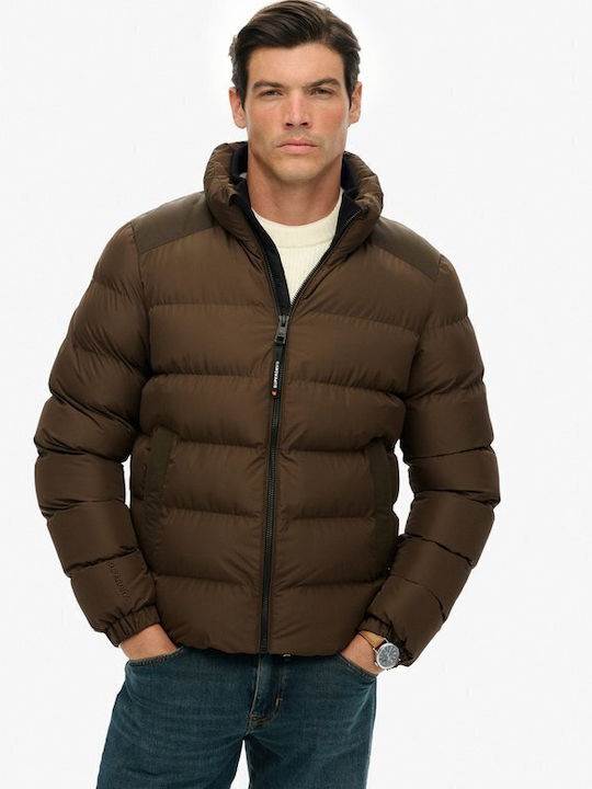 Jacket Puffer Brown