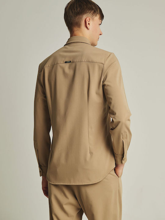 Langärmlig Hemd Beige