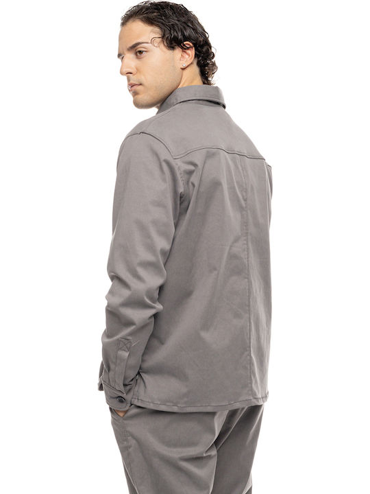 Overshirt Cu mânecă lungă Cămașă Gri