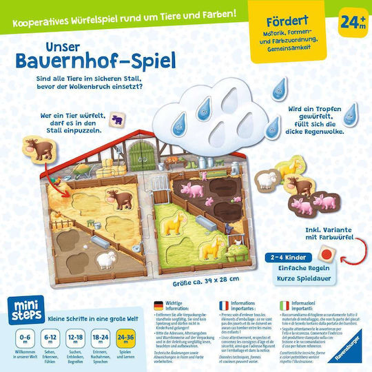 Επιτραπέζιο Παιχνίδι Το Αγρόκτημά Μας Νέο για 1 Παίκτη 2+ Ετών Ravensburger