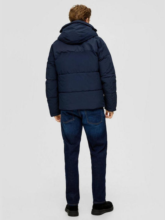 Μπουφάν Puffer Navy Blue