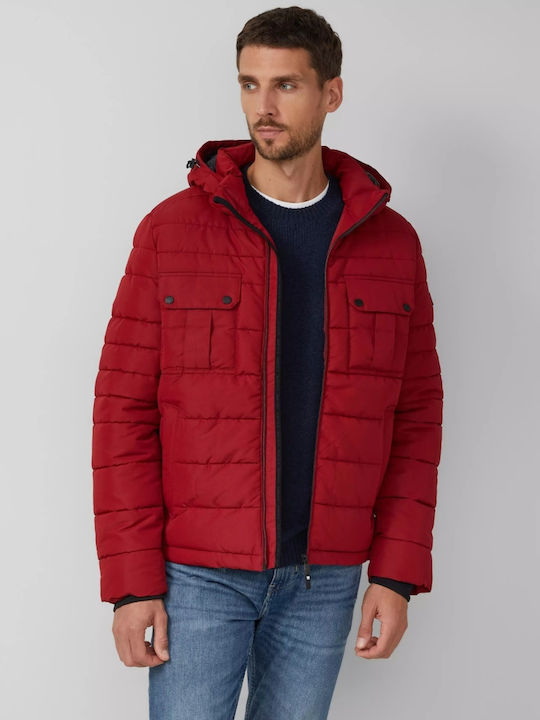 3 in 1 Winter Jacket Puffer Dark Red