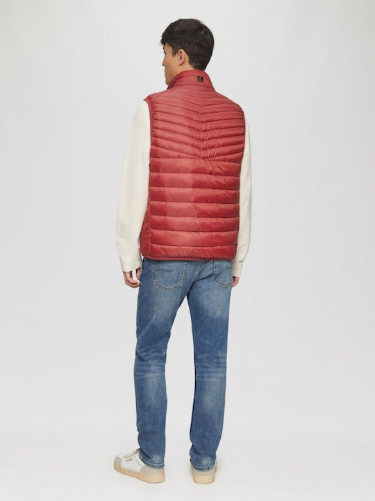 Sleeveless Jacket Puffer Red