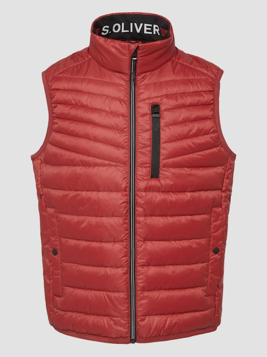 Sleeveless Jacket Puffer Red