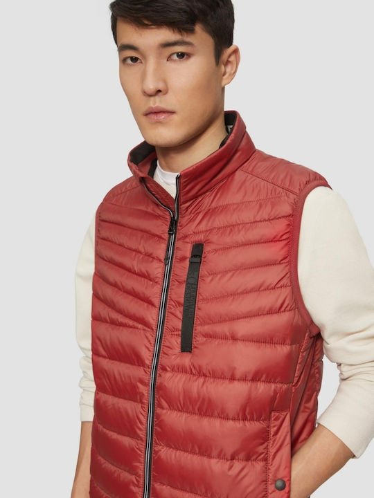 Sleeveless Jacket Puffer Red