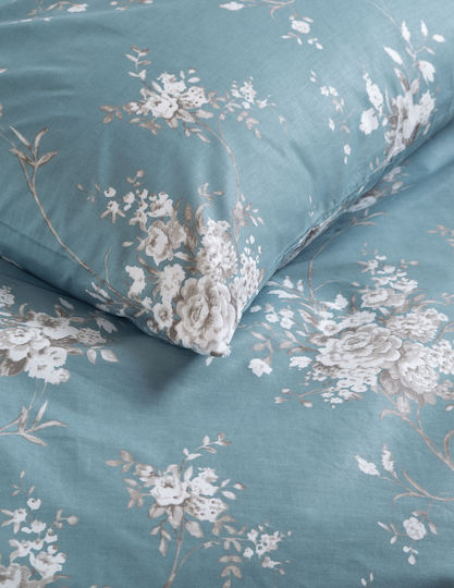 Rythmos Duvet Set Single 160x240cm Linie Blue 2pcs 380 GSMGsm