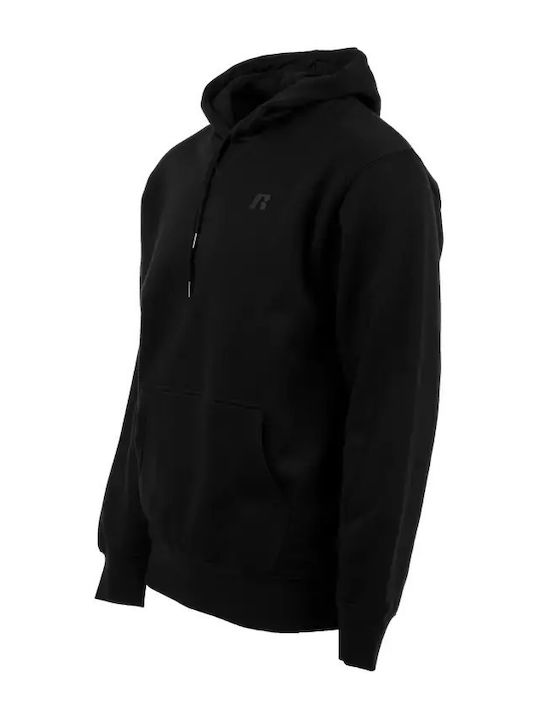 Pull Over Hoody Sweatshirt mit Kapuze Schwarz