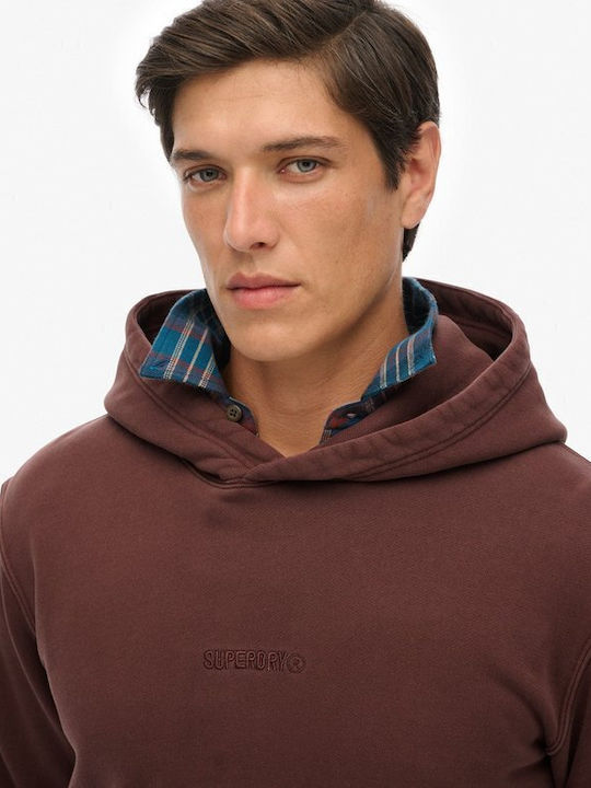 Micro Sweatshirt mit Kapuze Brown