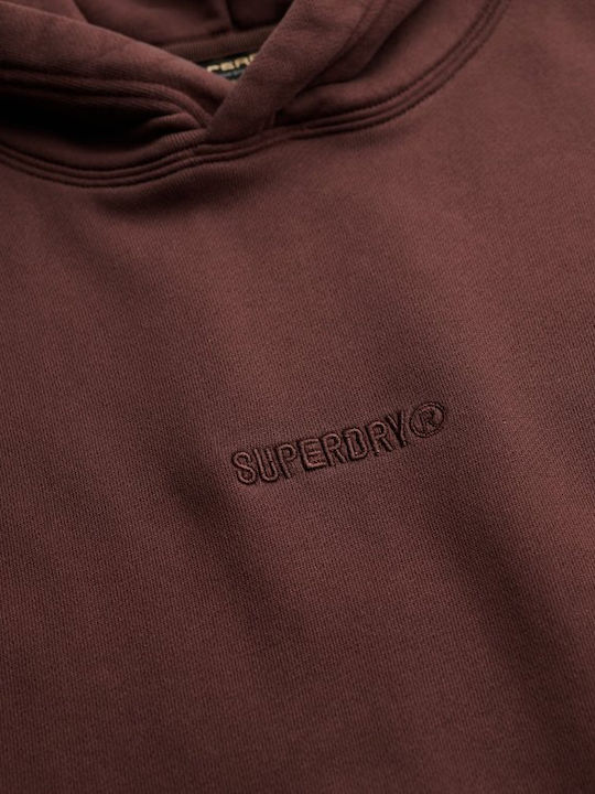 Micro Sweatshirt mit Kapuze Brown
