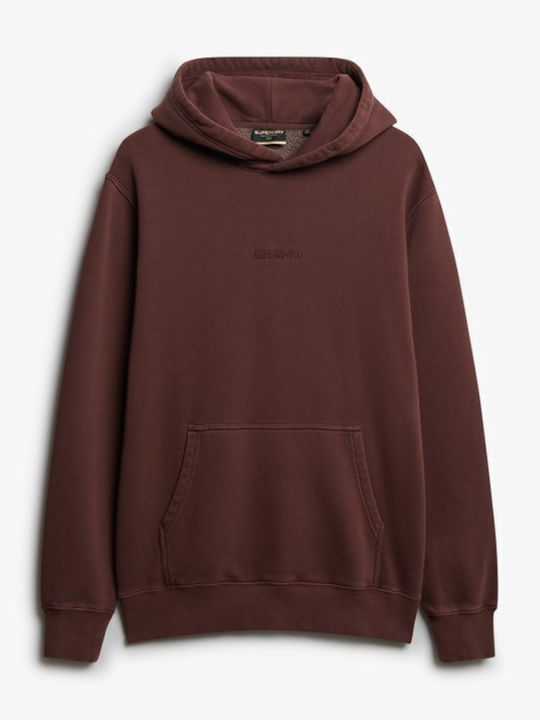 Micro Sweatshirt mit Kapuze Brown
