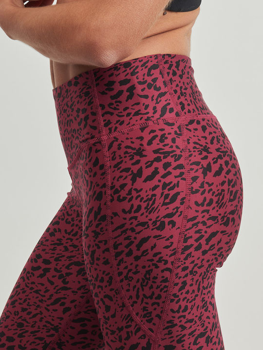Frauen Leggings Burgundisch