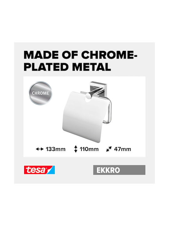 Tesa Wall-mounted Paper Holder Metallic Silver