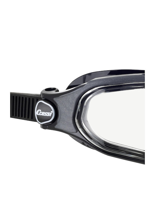 CressiSub Swimming Goggles Adults with Anti-fog Lenses Black
