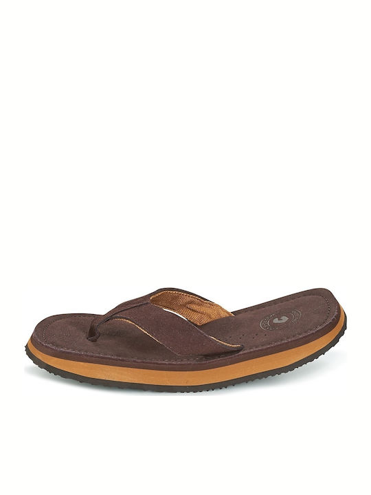 2luxe Ανδρικά Flip Flops Καφέ