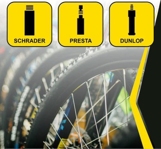 Dunlop Τρόμπα Αέρος Ποδιού με Μανόμετρο