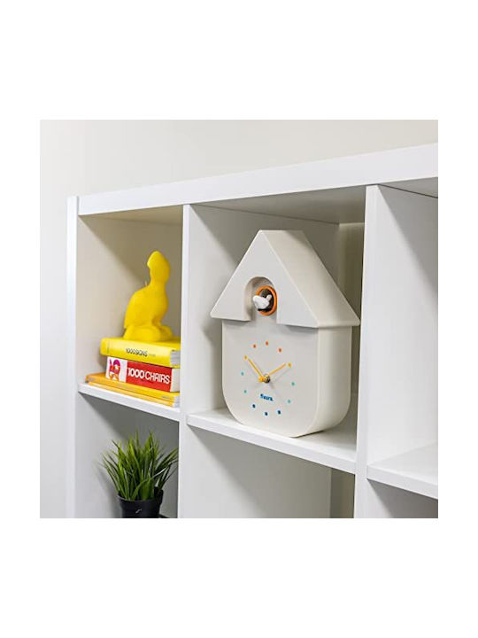 Fisura Cuckoo Wall Clock Plastic Rainbow 21.5x8cm