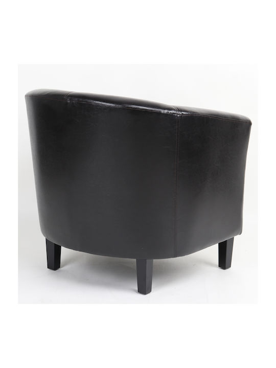 Fiorella Sessel aus Kunstleder Coffee 73x69x75cm