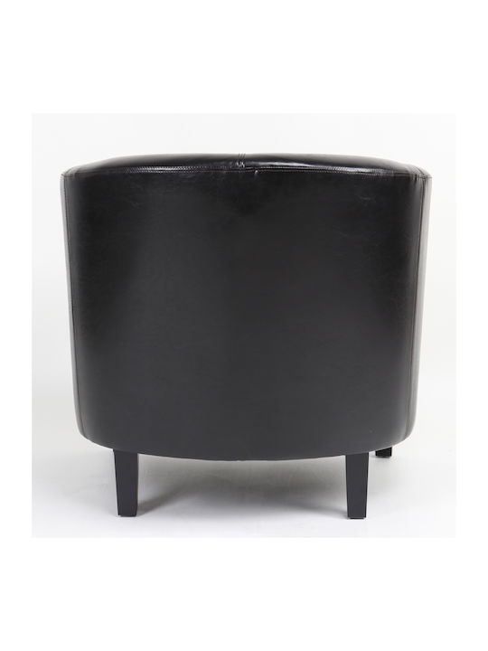 Fiorella Sessel aus Kunstleder Coffee 73x69x75cm
