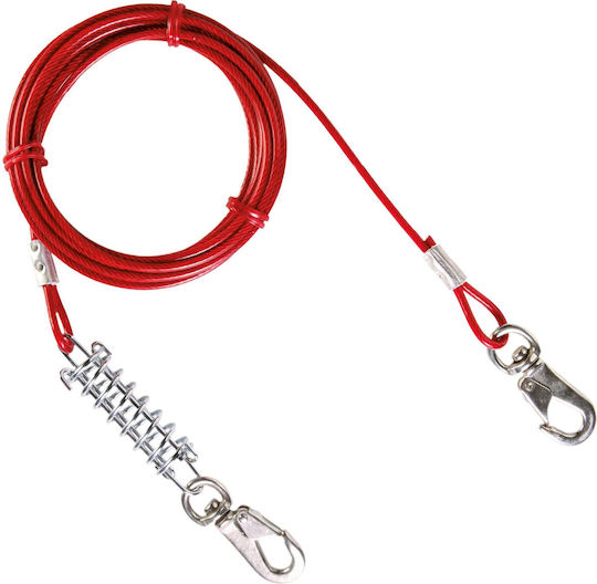 Trixie Dog Leash/Lead Garden Wire Leash in Red color 5m up to 50kg