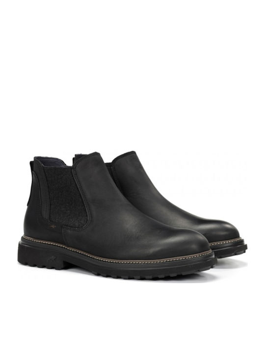 Leather Black Men's Boots Anatomical