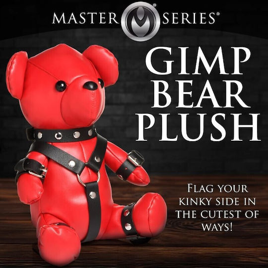 Xr Brands Gimp Bär Plüsch Rotes