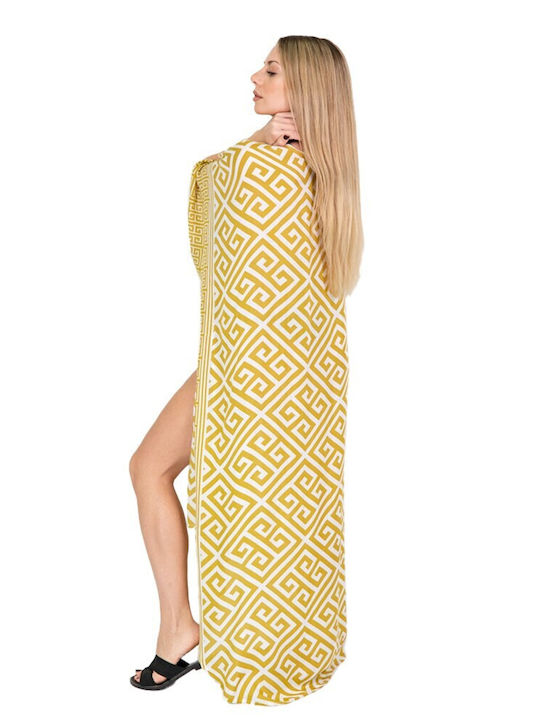 Aquablue Women's Maxi Kimono Beachwear Gold