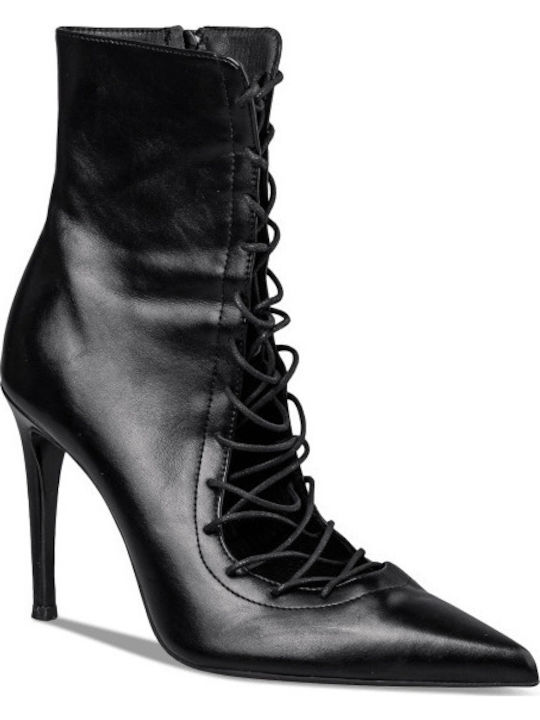 Women's Ankle Boots with High Heel Black