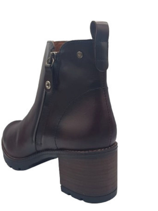 Rosy3 Ghete Dama De Piele Maro