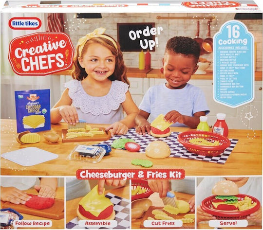Little Tikes Creative Chef - Cheeseburger & Fries Kit για 3+ Ετών 22τμχ