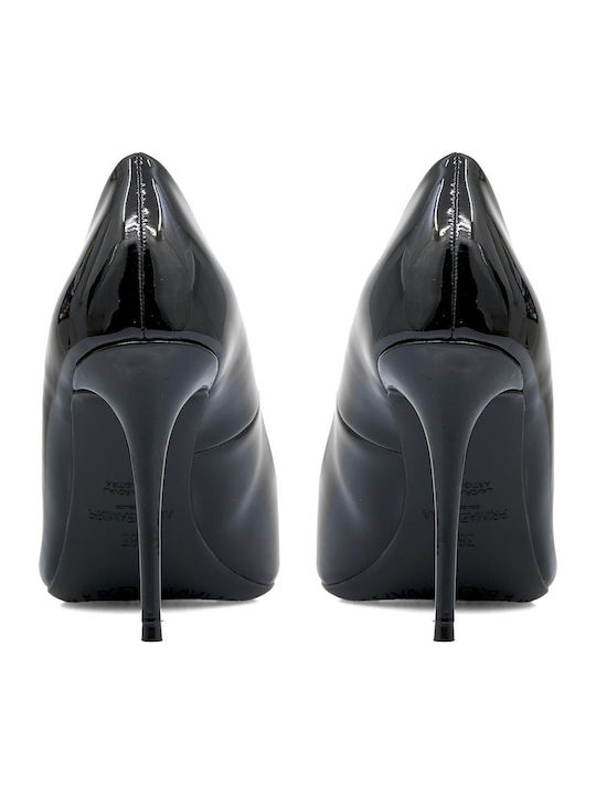 Patent Leather Pointed Toe Black Heels