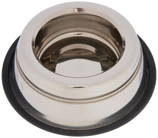 Kerbl Steel Anti-Splash Ανοξείδωτο Μπολ Φαγητού & Νερού για Σκύλο & Γάτα 900ml σε Ασημί Χρώμα