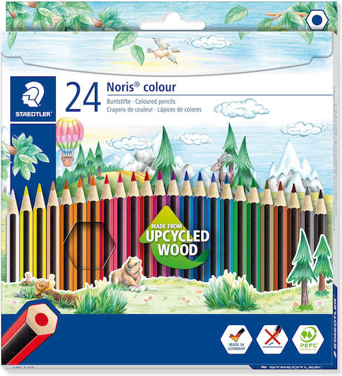 Staedtler Noris Colour C24 Ξυλομπογιές Σετ 24 χρώματα