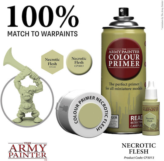 The Army Painter Primer Model Making Paint in Spray Necrotic Flesh 400ml CP3013