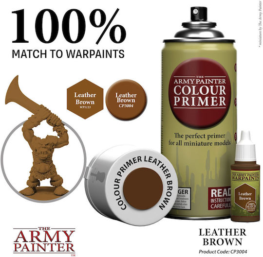 The Army Painter Primer Modellbau Farbe im Spray Leather Brown 400ml CP3004