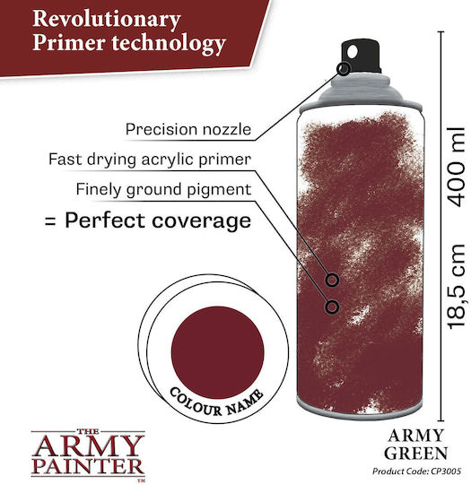 The Army Painter Colour Primer Χρώμα Μοντελισμού σε Spray Army Green 400ml