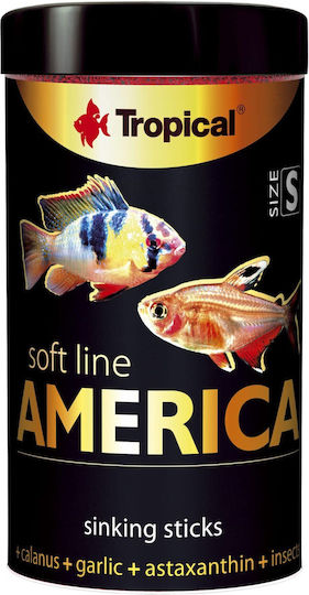 Tropical Soft Line America Tropical Fish Food Sticks 100ml