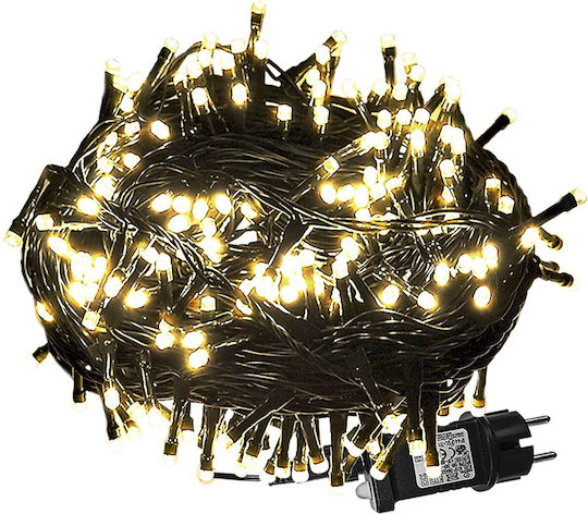 180 Светлини LED 12m. Топъл бял тип Лента 1бр