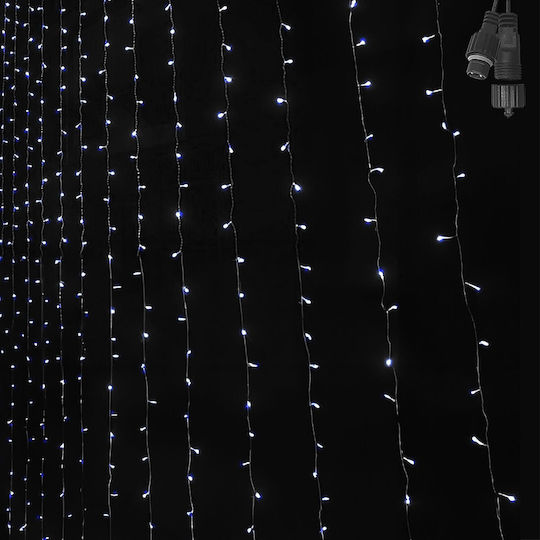 100 Lichterketten LED 0.9m. x 80cm Warmes Weiß Typ Vorhang 1Stück (Ohne Transformer)