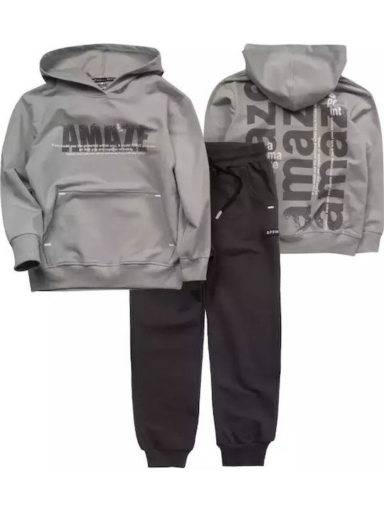 Kids Sweatpants Set Light Gray 2pcs