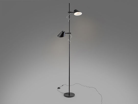 Esino LED Подова Лампа В184xД48см. 1800лм Черен
