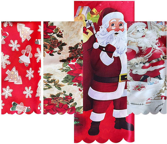 XMASfest Weihnachtlich Tischtuch Stoff L150xB150cm. (Μverschiedene Designs/Farben)