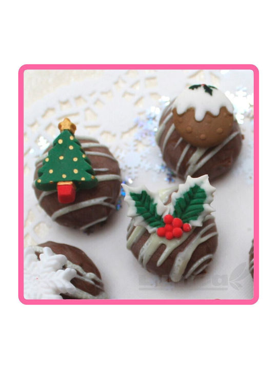 Katy Sue Weihnachtliche Süßigkeiten Pfanne/Form Porzellan Braun