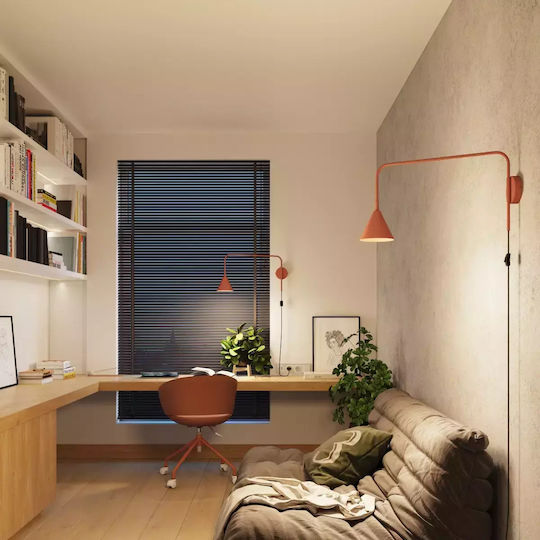 Sollux Classic Lamp Wall with Socket E14 Red 10x10cm