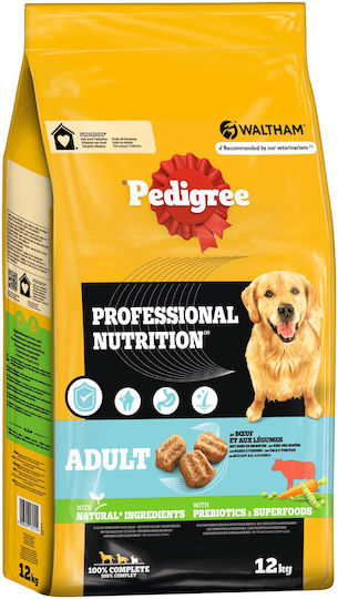 Pedigree 12kg Hrană Uscată pentru Câini Adulţi de Rase Mici cu Carne de vită și Legume